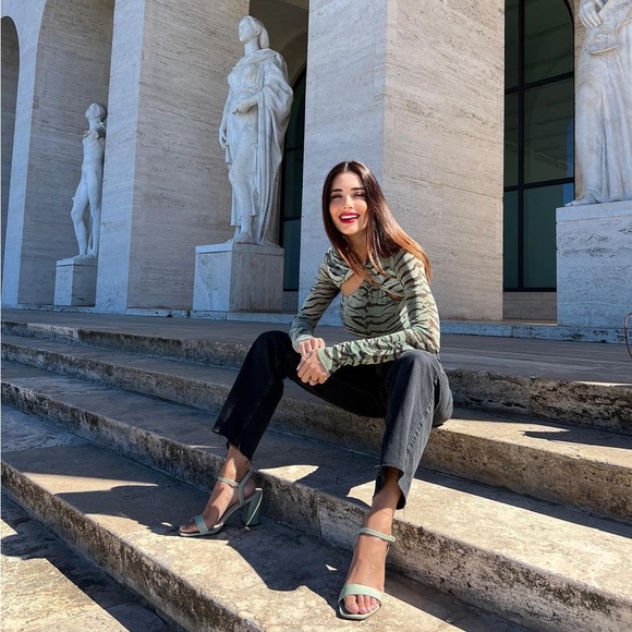 ZARA ZEBRA PRINTED TULLE TOP - Picture 3 of 6